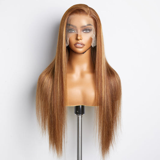 8-24 Inch Pre-Plucked 13"x4" Lace Front Straight Wig Free Part 150% Density-100% Human Hair