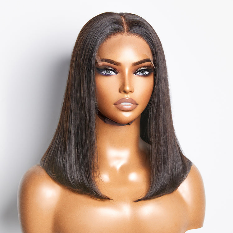 5x5 Glueless Lace Closure Bob Wig 150% Density Straight