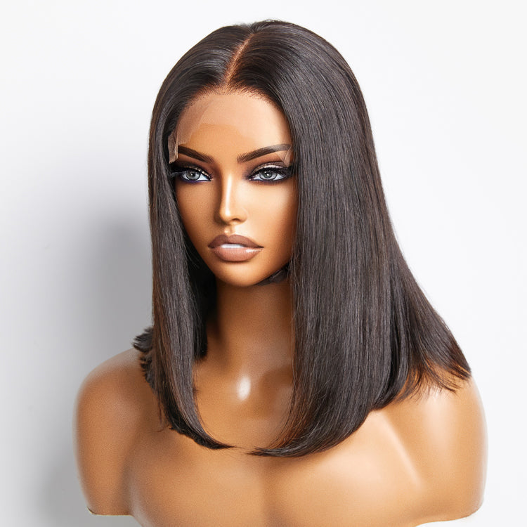 5x5 Glueless Lace Closure Bob Wig 150% Density Straight