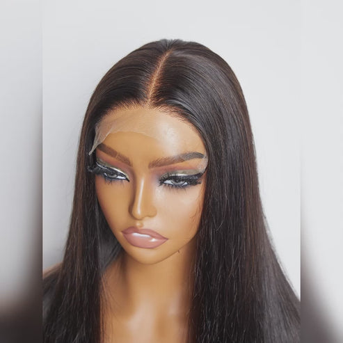 5x5 HD Glueless Lace Closure Wig Straight 150% Density