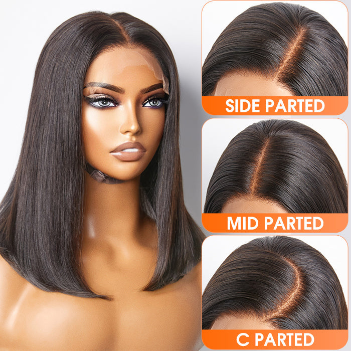 5x5 Glueless Lace Closure Bob Wig 150% Density Straight