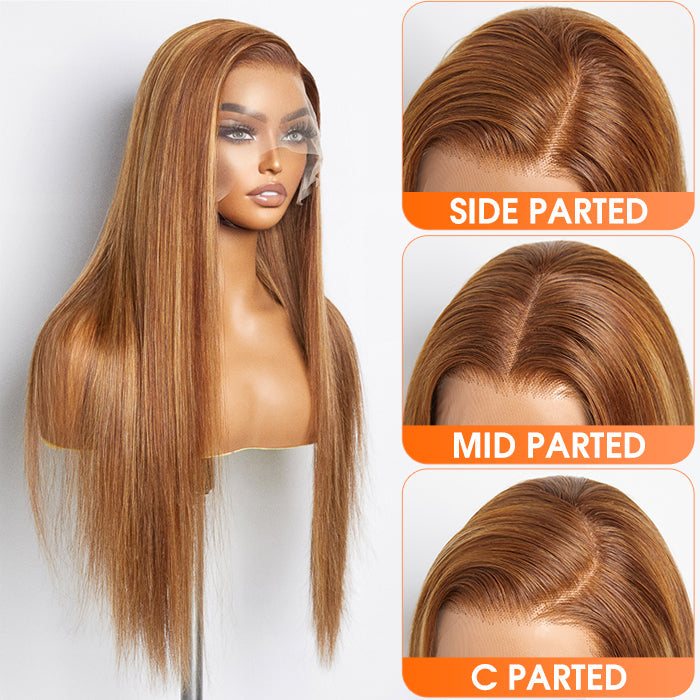 8-24 Inch Pre-Plucked 13"x4" Lace Front Straight Wig Free Part 150% Density-100% Human Hair